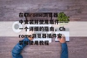 在Chrome浏览器中安装并使用插件——一个详细的指南，Chrome浏览器插件安装和使用教程
