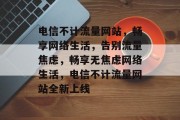 电信不计流量网站，畅享网络生活，告别流量焦虑，畅享无焦虑网络生活，电信不计流量网站全新上线