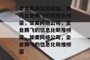 甘肃网络公司网站，助力企业腾飞的信息化桥梁，甘肃网络公司，企业腾飞的信息化助推桥梁，甘肃网络公司，企业腾飞的信息化助推桥梁