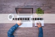 大流量提升销量（流量暴增）