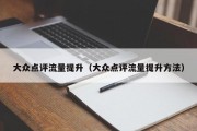 大众点评流量提升（大众点评流量提升方法）
