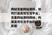 揭秘流量网站源码，如何打造高效引流平台，流量网站源码揭秘，构建高效引流平台的秘密武器
