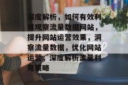 深度解析，如何有效利用观察流量数据网站，提升网站运营效果，洞察流量数据，优化网站运营，深度解析流量利用策略