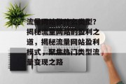 流量网站做什么类型？揭秘流量网站的盈利之道，揭秘流量网站盈利模式，聚焦热门类型流量变现之路