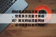 揭秘英文网站流量之谜，究竟多少流量才算成功？英文网站流量揭秘，成功流量标准大揭秘