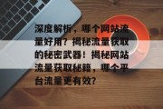 深度解析，哪个网站流量好用？揭秘流量获取的秘密武器！揭秘网站流量获取秘籍，哪个平台流量更有效？