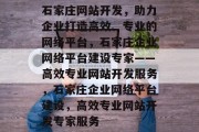 石家庄网站开发，助力企业打造高效、专业的网络平台，石家庄企业网络平台建设专家——高效专业网站开发服务，石家庄企业网络平台建设，高效专业网站开发专家服务