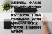 怎样健网站，全方位解析网站建设与优化策略，网站建设与SEO优化全方位攻略，打造高效健网站秘诀，高效网站建设与SEO优化全方位攻略，打造健康网站的秘诀