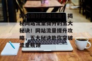 网站做好却没流量？揭秘网站流量提升的五大秘诀！网站流量提升攻略，五大秘诀助你突破流量瓶颈