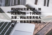 揭秘网站流量之谜，如何准确判断一个网站的流量，网站流量真相大揭秘，精准流量判断指南