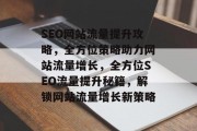SEO网站流量提升攻略，全方位策略助力网站流量增长，全方位SEO流量提升秘籍，解锁网站流量增长新策略
