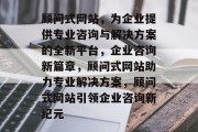 顾问式网站，为企业提供专业咨询与解决方案的全新平台，企业咨询新篇章，顾问式网站助力专业解决方案，顾问式网站引领企业咨询新纪元