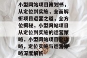 小型网站项目策划书，从定位到实施，全面解析项目运营之道，全方位揭秘，小型网站项目从定位到实施的运营策略，小型网站项目全攻略，定位实施与运营策略深度解析