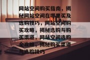 网站空间购买指南，揭秘网站空间在哪里买及选购技巧，网站空间购买攻略，揭秘选购与购买渠道，网站空间选购全攻略，揭秘购买渠道与选购技巧
