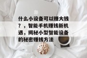 什么小设备可以赚大钱？，智能手机赚钱新机遇，揭秘小型智能设备的秘密赚钱方法