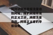 如何识别并举报流量造假网站，维护网络环境的正义之战，揭露流量造假，网络正义者的举报指南