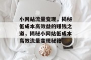 小网站流量变现，揭秘低成本高效益的赚钱之道，揭秘小网站低成本高效流量变现秘籍