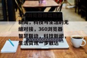 360浏览器弹出热点新闻，科技与生活的无缝对接，360浏览器智慧联动，科技新闻，生活资讯一步触达