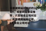 成都建网站比较好的公司6，成都网站建设推荐，六家知名公司对比，成都建网站好公司，6大知名公司对比