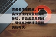 青云云流量网站，打造高效便捷的流量服务新体验，青云云流量网站，引领高效便捷流量服务新时代