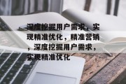 深度挖掘用户需求，实现精准优化，精准营销，深度挖掘用户需求，实现精准优化