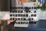 揭秘监控别人网站流量的秘密武器，技术、法律与道德的较量，网络流量监控之谜，技术、法律与道德的边界较量