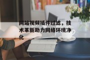 网站视频插件过滤，技术革新助力网络环境净化
