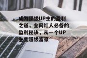 成为顶级UP主的盈利之道,全网红人必备的盈利秘诀,从一个UP主变超级富豪 成为顶级UP主的盈利之道,全网红人必备的盈利秘诀,从一个UP主变超级富豪
