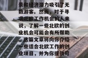 北欧国家在世界各地享有很高的声誉，这些地区以其独特的文化、美景和经济潜力吸引了无数游客。然而，对于寻求北欧工作机会的人来说，了解一些北欧的创业机会可能会有所帮助。这篇文章将向你介绍一些适合北欧工作的创业项目，并为你提供可能的职业发展路径。，北欧创业机会，探索找到理想工作的方法