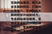 苍南网站建设，助力企业互联网转型，打造核心竞争力，苍南企业互联网转型升级新动力，专业网站建设服务，苍南企业互联网转型升级新动力，专业网站建设助力核心竞争力打造