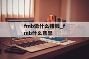 fmb做什么赚钱_fmb什么意思