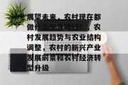 展望未来，农村现在都做什么生意赚钱？，农村发展趋势与农业结构调整，农村的新兴产业发展前景和农村经济转型升级