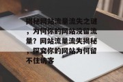 揭秘网站流量流失之谜，为何你的网站没留流量？网站流量流失揭秘，探究你的网站为何留不住访客