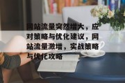 网站流量突然增大，应对策略与优化建议，网站流量激增，实战策略与优化攻略