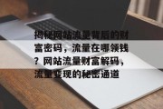 揭秘网站流量背后的财富密码，流量在哪领钱？网站流量财富解码，流量变现的秘密通道