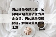 网站流量变现攻略，如何将网站流量转化为真金白银，网站流量变现秘籍，解锁流量变现金之道