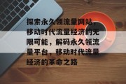 探索永久领流量网站，移动时代流量经济的无限可能，解码永久领流量平台，移动时代流量经济的革命之路