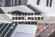 IP流量对网站影响的深度解析，网站流量对IP影响的深度剖析