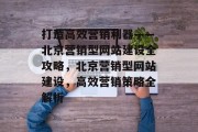 打造高效营销利器——北京营销型网站建设全攻略，北京营销型网站建设，高效营销策略全解析