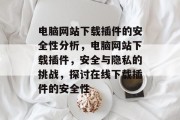 电脑网站下载插件的安全性分析，电脑网站下载插件，安全与隐私的挑战，探讨在线下载插件的安全性