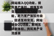 网站插入QQ功能，提升用户体验，增强互动交流，网站融入QQ功能，助力用户体验升级，促进互动交流，网站融合QQ功能，解锁互动新体验，共筑用户交流盛宴