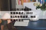 2022年1月精彩体育赛事盘点，2022年1月体育盛宴，精彩赛事大盘点