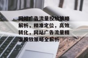 网站广告流量投放策略解析，精准定位，高效转化，网站广告流量精准投放策略全解析