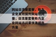 网站日流量套餐，助力企业高效提升网站访问量，日流量套餐助力企业网站访问量快速提升方案