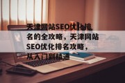 天津网站SEO优化排名的全攻略，天津网站SEO优化排名攻略，从入门到精通