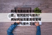 网站流量超量背后的秘密，如何应对与提升？揭秘网站流量激增策略，应对与提升之道
