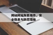 揭秘网站灰色插件，安全隐患与防范措施