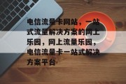 电信流量卡网站，一站式流量解决方案的网上乐园，网上流量乐园，电信流量卡一站式解决方案平台