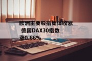 欧洲主要股指集体收涨 德国DAX30指数涨0.66%