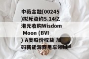 中薇金融(00245)拟斥资约5.14亿港元收购Wisdom Moon (BVI) A类股份权益 加码新能源商用车领域